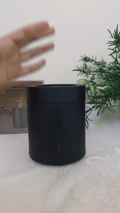 Portable Electric Bakhoor Burner Bk X028 Rechargeable Incense Burner For Home Office And Car Fragrance