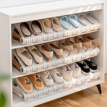 Adjustable Shoe Stacker Organizer – Double Your Shoe Space (Pack of 4)