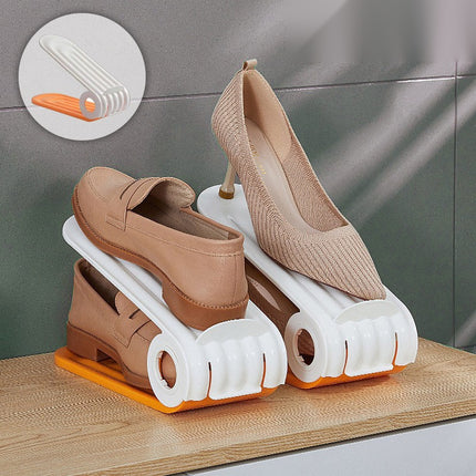 Adjustable Shoe Stacker Organizer – Double Your Shoe Space (Pack of 4)